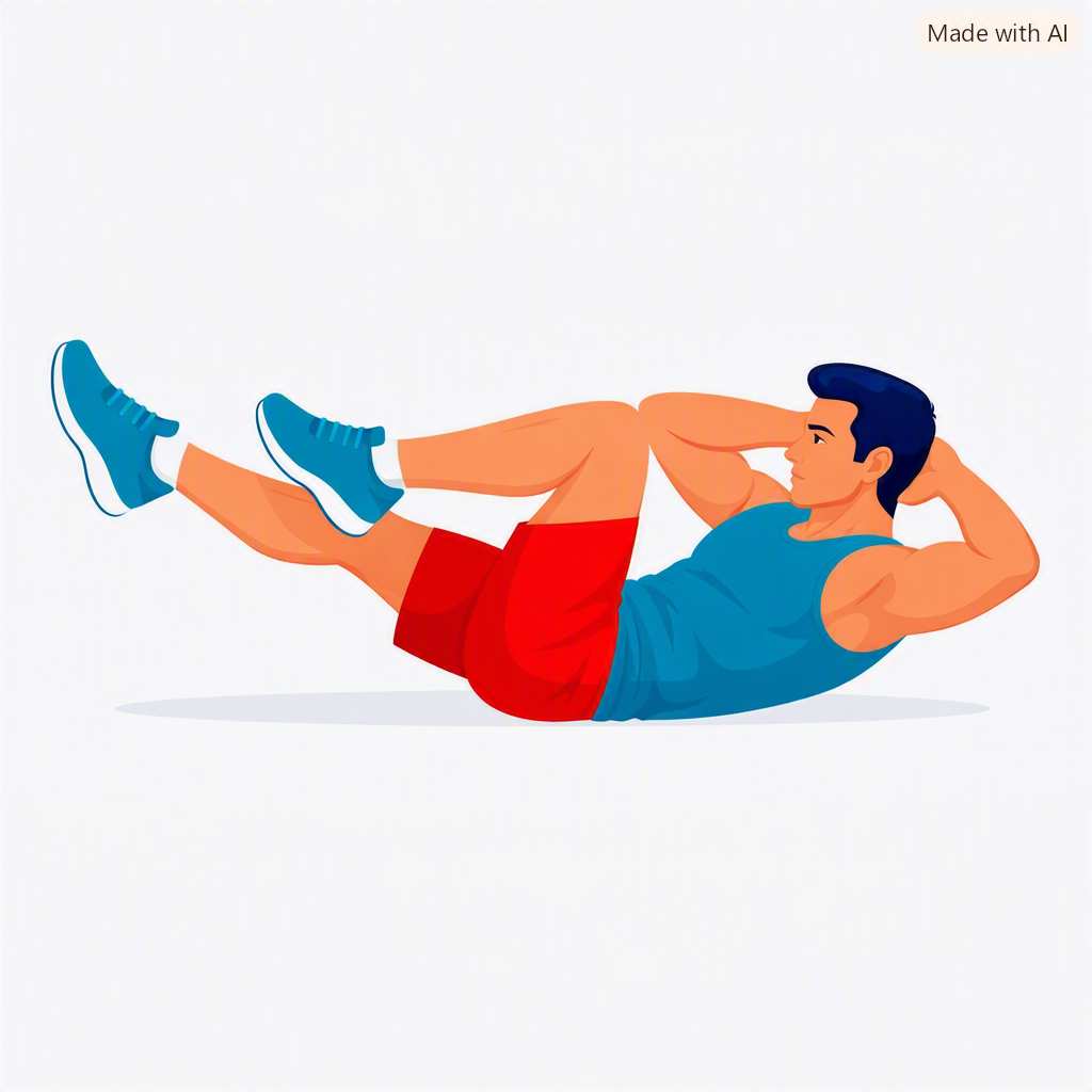 Bicycle crunches